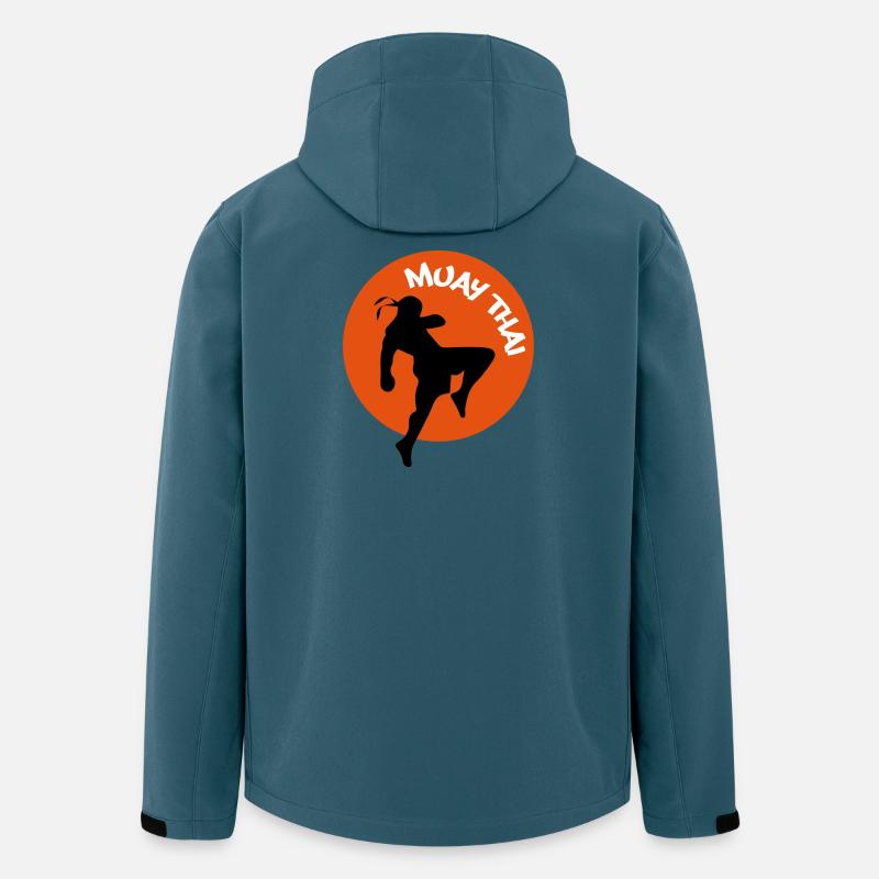 muay5 - Recycelte Männer Softshell-Jacke von Stanley/Stella - Dunkles Petrol