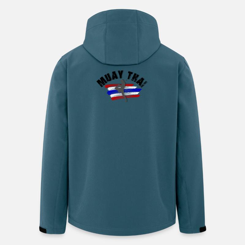 MUAY THAI - Recycelte Männer Softshell-Jacke von Stanley/Stella - Dunkles Petrol