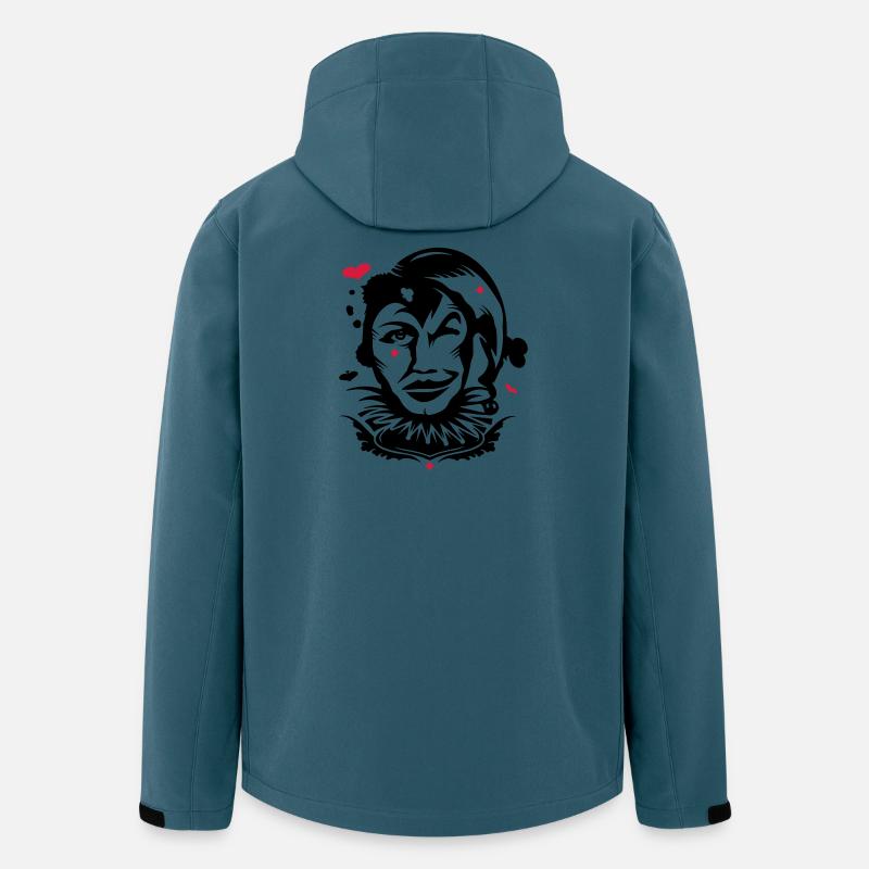 Spielkarte Joker - Recycelte Männer Softshell-Jacke von Stanley/Stella - Dunkles Petrol