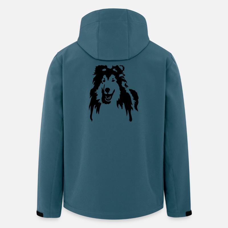 Collie - Recycelte Männer Softshell-Jacke von Stanley/Stella - Dunkles Petrol