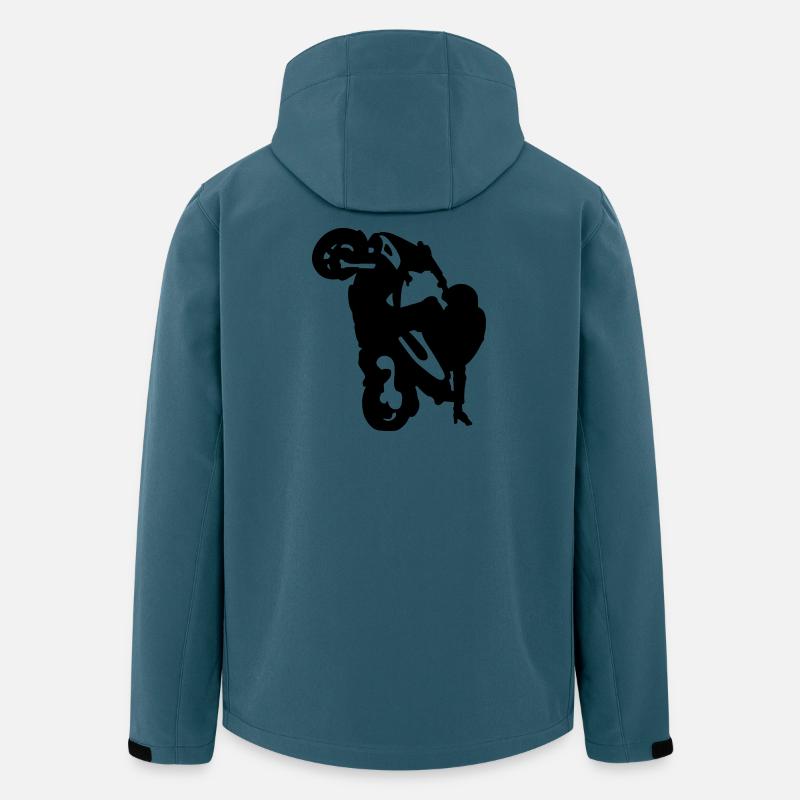 Stunt Roller - Recycelte Männer Softshell-Jacke von Stanley/Stella - Dunkles Petrol