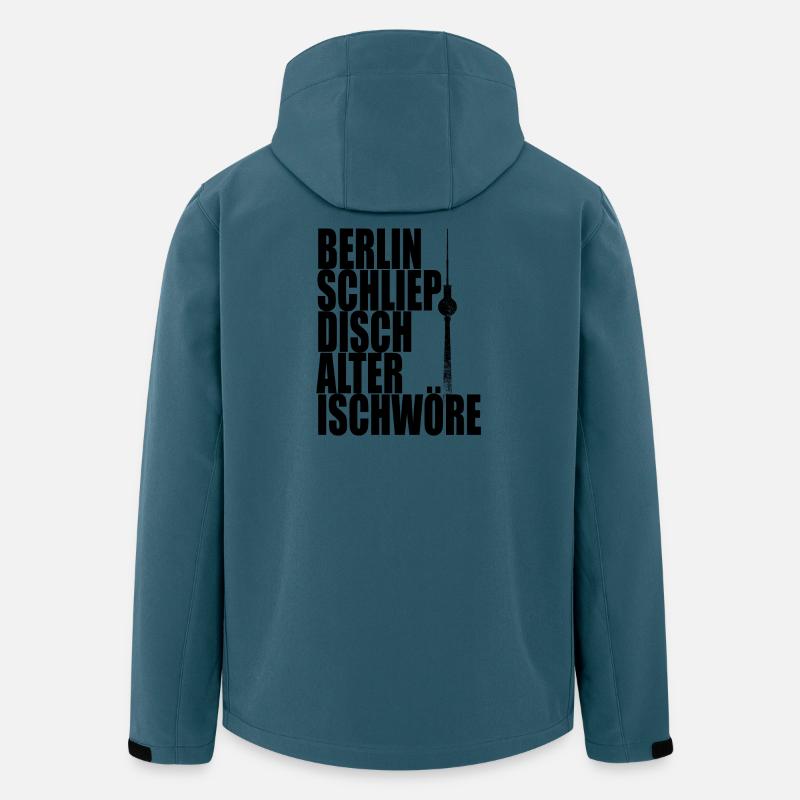 Berlin Schliep Disch Alter Ischwöre Ich liebe Dich - Recycelte Männer Softshell-Jacke von Stanley/Stella - Dunkles Petrol
