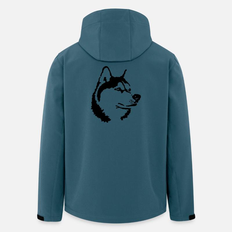 Husky - Recycelte Männer Softshell-Jacke von Stanley/Stella - Dunkles Petrol