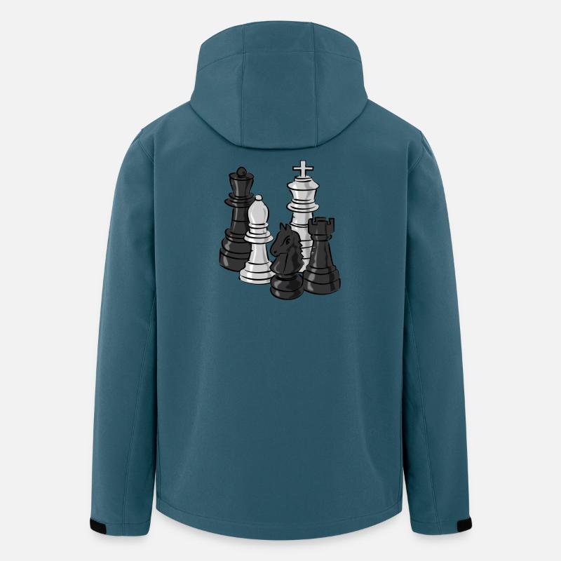 schach figuren sport - Recycelte Männer Softshell-Jacke von Stanley/Stella - Dunkles Petrol