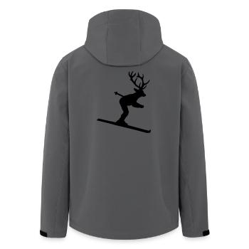 Skihisch - Apres Ski Design für Skifahrer - Recycelte Männer Softshell-Jacke von Stanley/Stella -  - Hinten - AI Model Male 185 light (185cm)