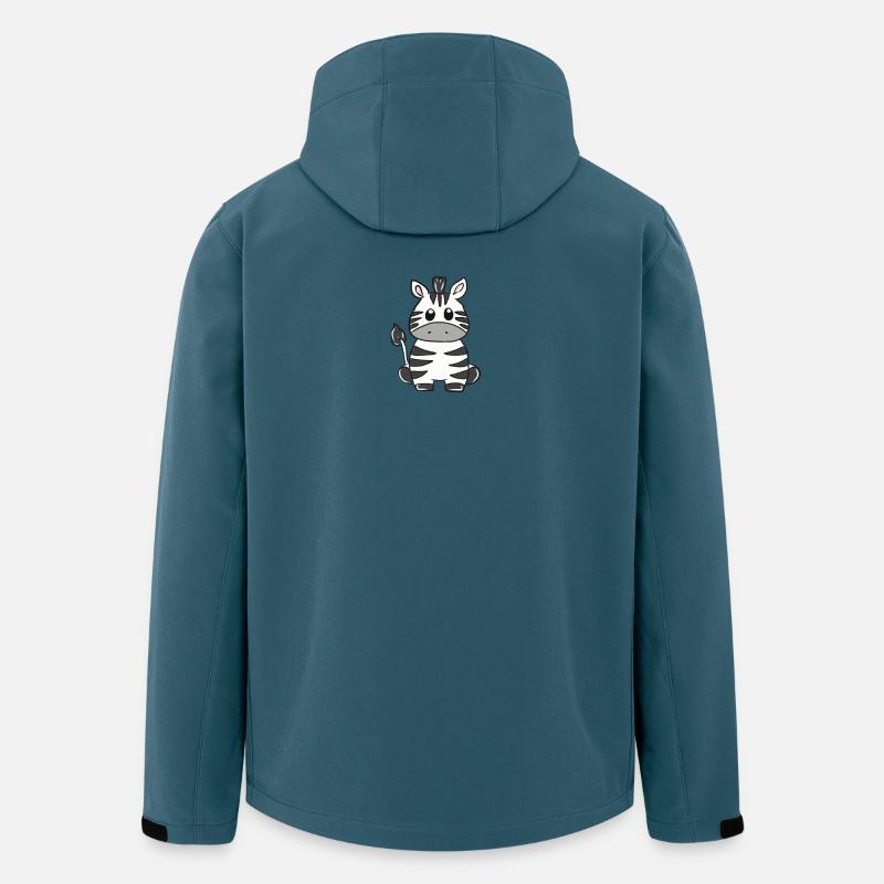 Zebra - Recycelte Männer Softshell-Jacke von Stanley/Stella - Dunkles Petrol