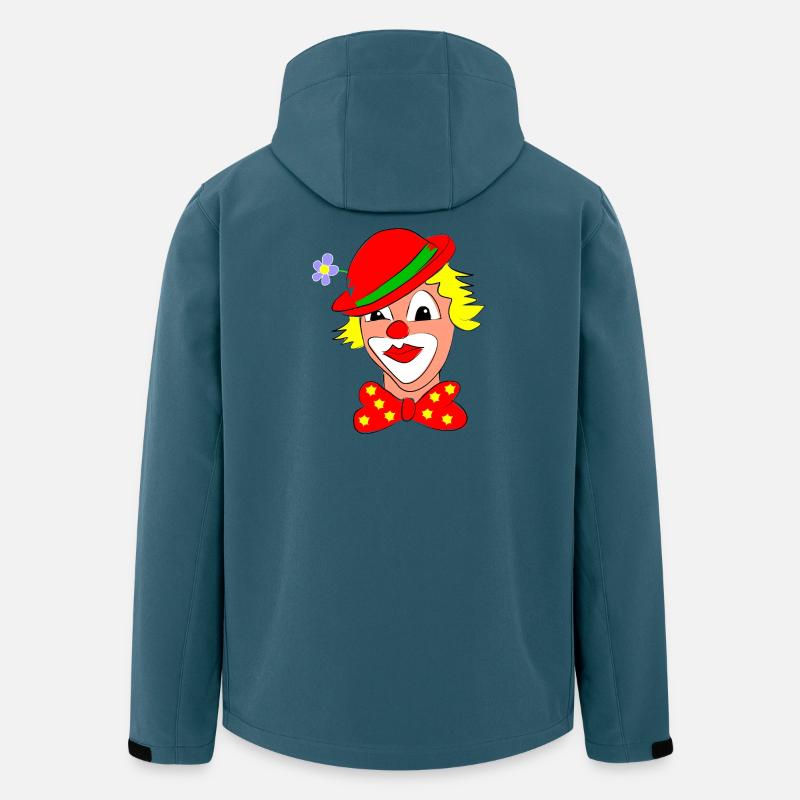 clown karneval lustig - Recycelte Männer Softshell-Jacke von Stanley/Stella - Dunkles Petrol
