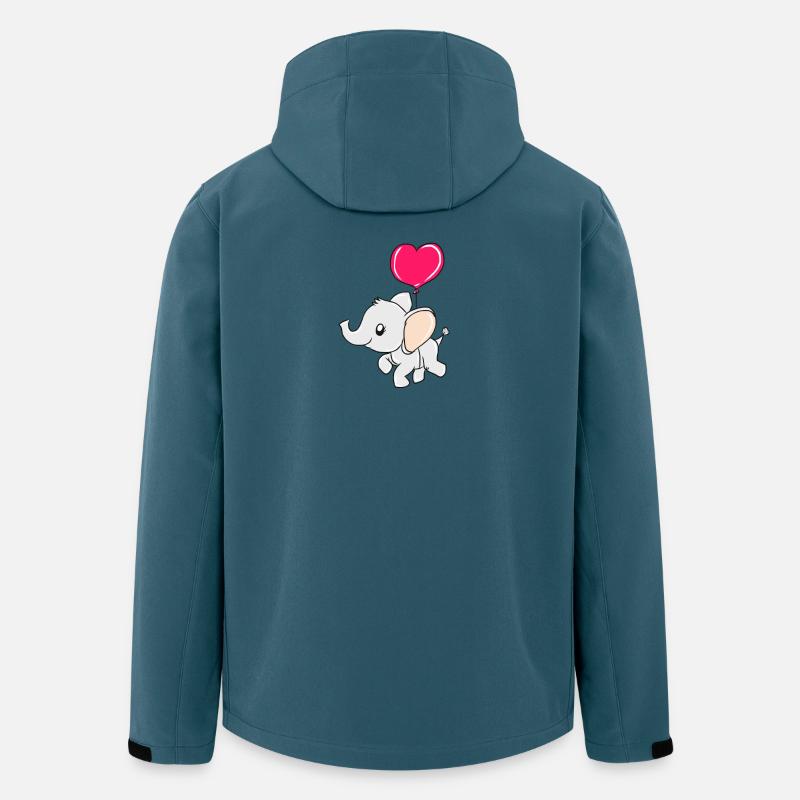 Elefant - Recycelte Männer Softshell-Jacke von Stanley/Stella - Dunkles Petrol