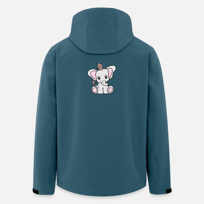 Elefant - Recycelte Männer Softshell-Jacke von Stanley/Stella - Dunkles Petrol