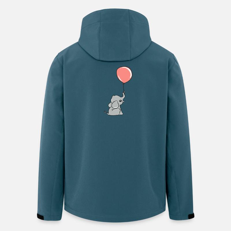 Kleiner Elefant - Recycelte Männer Softshell-Jacke von Stanley/Stella - Dunkles Petrol