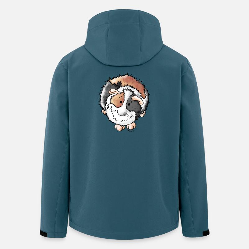 Drolliges Meerschwein - Recycelte Männer Softshell-Jacke von Stanley/Stella - Dunkles Petrol