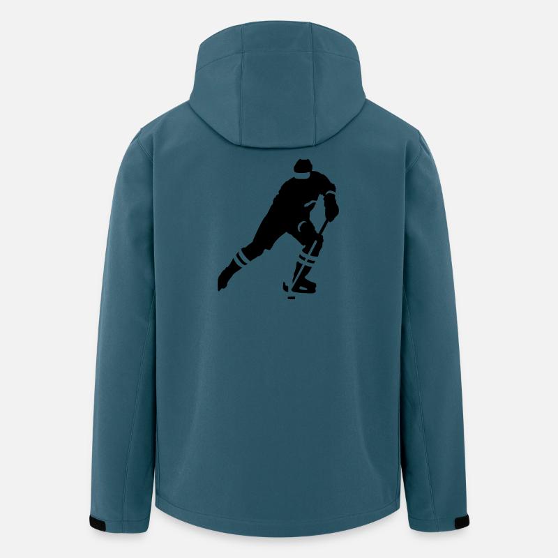 Eishockey - Recycelte Männer Softshell-Jacke von Stanley/Stella - Dunkles Petrol