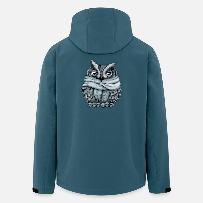 Frierende Eule - Recycelte Männer Softshell-Jacke von Stanley/Stella - Dunkles Petrol