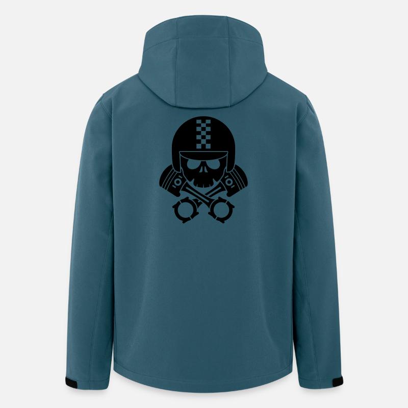 schädel helm kolben - Recycelte Männer Softshell-Jacke von Stanley/Stella - Dunkles Petrol