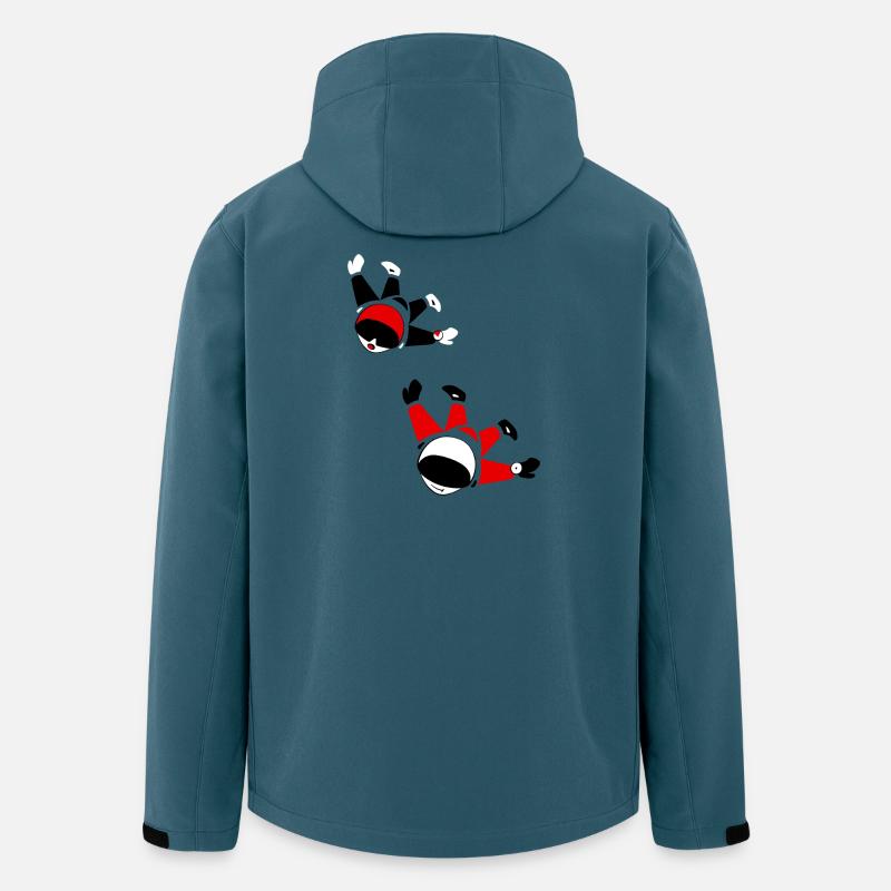 Skydive Dudes 1 - Recycelte Männer Softshell-Jacke von Stanley/Stella - Dunkles Petrol