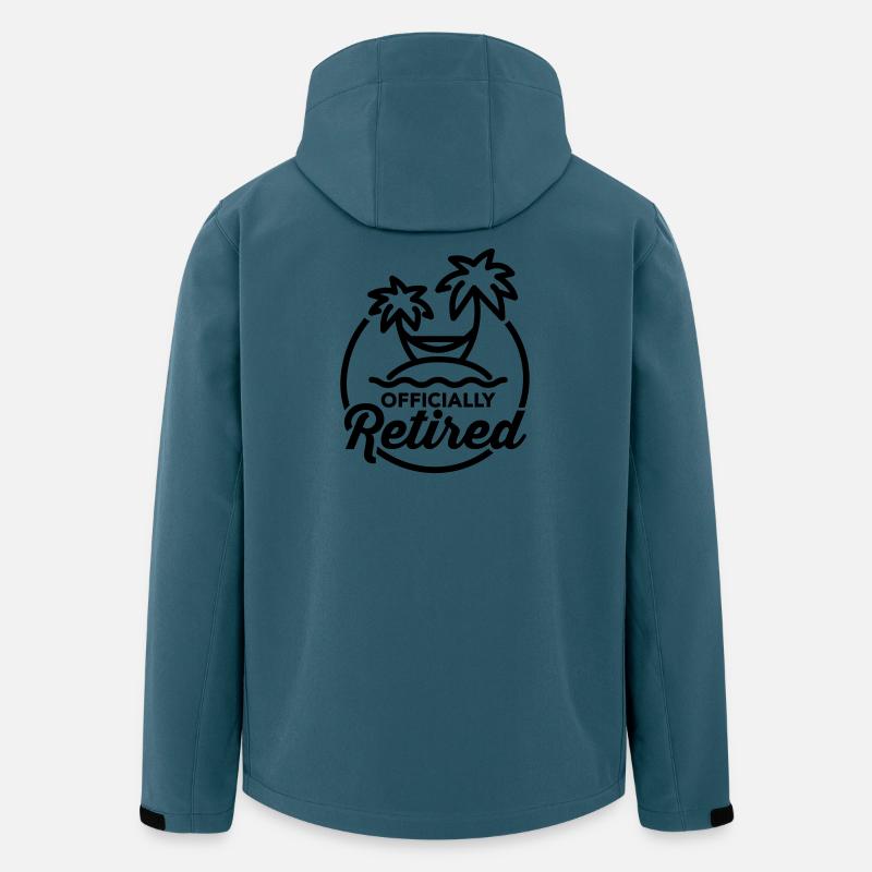Officially retired - Recycelte Männer Softshell-Jacke von Stanley/Stella - Dunkles Petrol