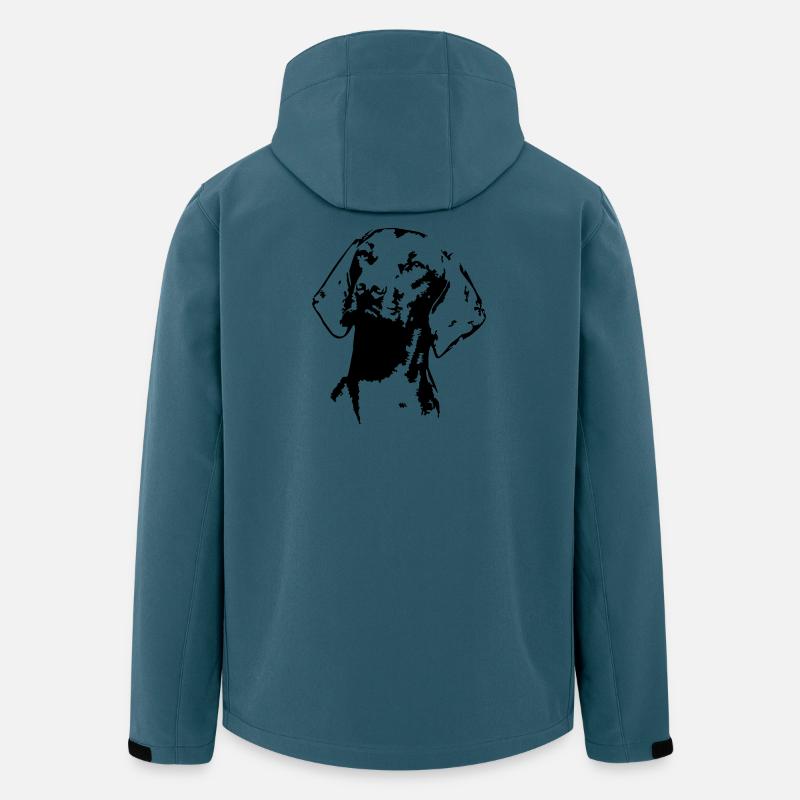 Magyar Vizsla tête - Veste softshell homme en polyester recyclé Stanley/Stella - bleu pétrole foncé