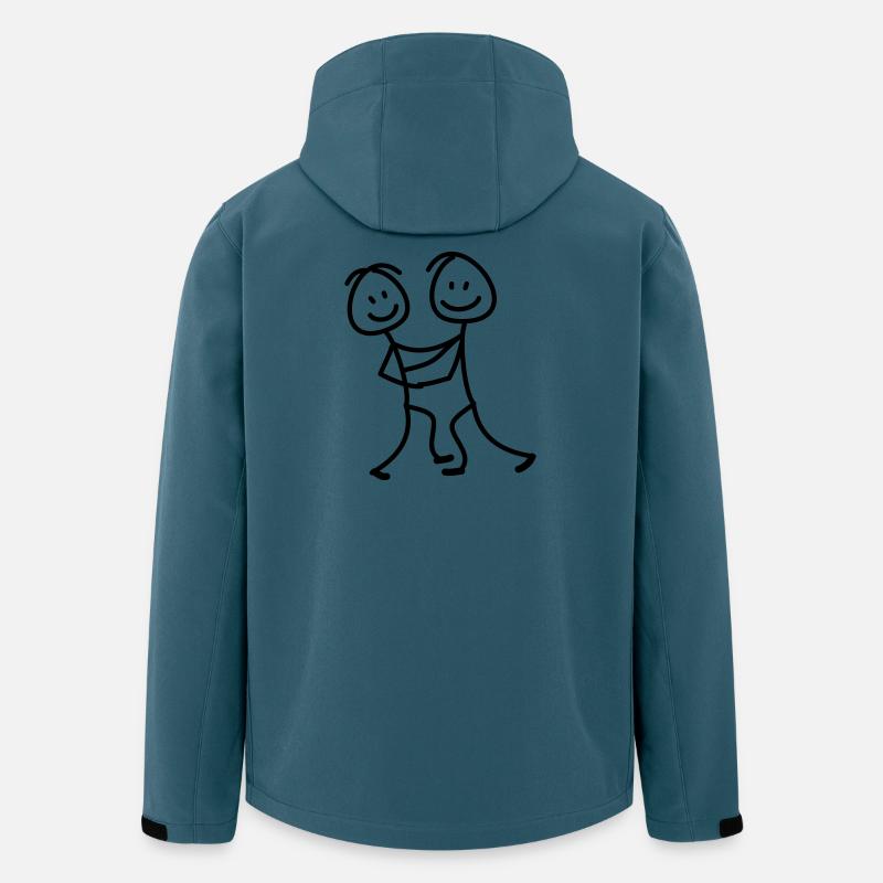 danse - Veste softshell homme en polyester recyclé Stanley/Stella - bleu pétrole foncé