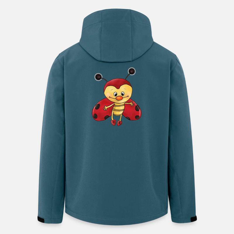 putziger Marienkaefer - Recycelte Männer Softshell-Jacke von Stanley/Stella - Dunkles Petrol