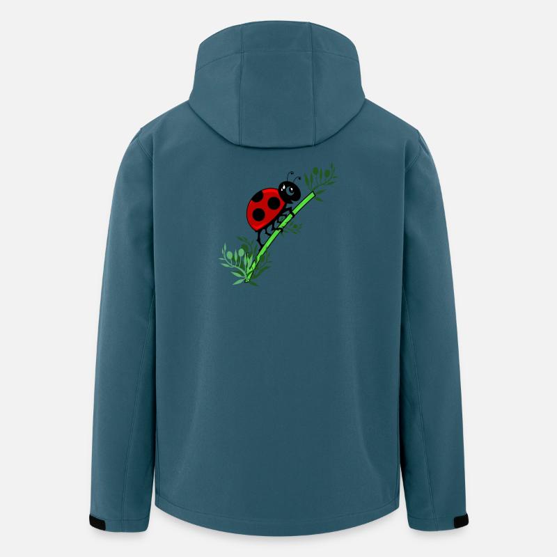 Marienkäfer Botanik - Recycelte Männer Softshell-Jacke von Stanley/Stella - Dunkles Petrol