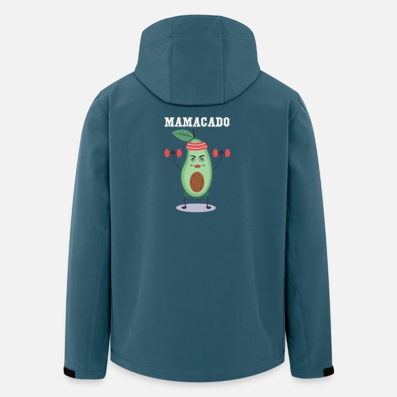 Mamacado - Avocado Geschenk - Recycelte Männer Softshell-Jacke von Stanley/Stella - Dunkles Petrol