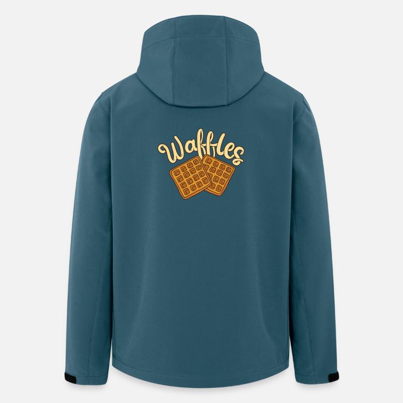 Waffeln Waffelbäcker - Recycelte Männer Softshell-Jacke von Stanley/Stella - Dunkles Petrol