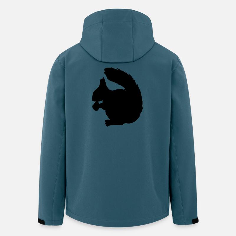 Squirrel with nut shadow figure - Men’s Recycled Softshell Jacket by Stanley/Stella - stargazer