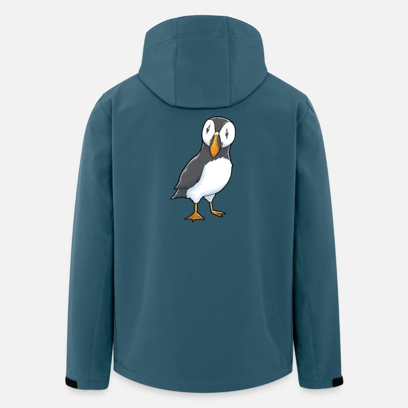 Papageitaucher Puffin - Recycelte Männer Softshell-Jacke von Stanley/Stella - Dunkles Petrol
