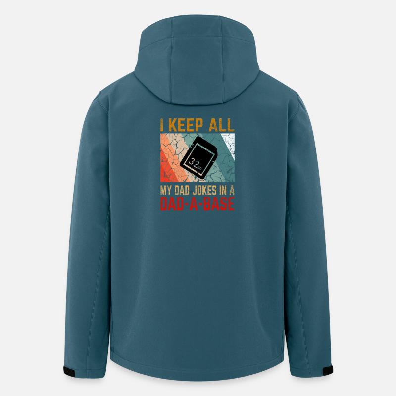 I Keep All My Dad Jokes In a Dad-A-Base - Men’s Recycled Softshell Jacket by Stanley/Stella - stargazer