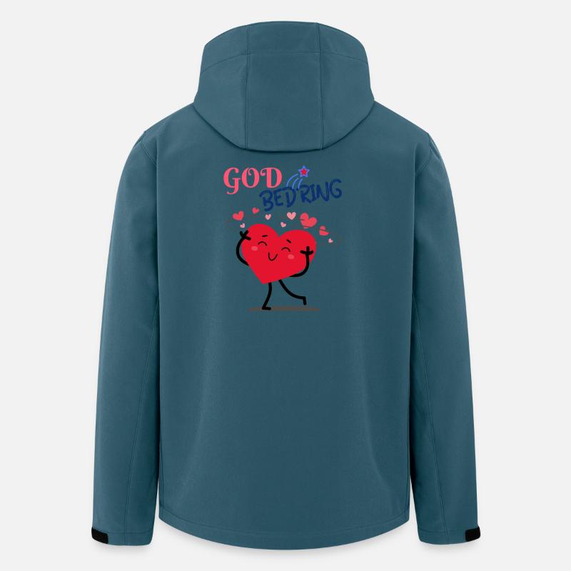 Gutes Genesungsgeschenk - Recycelte Männer Softshell-Jacke von Stanley/Stella - Dunkles Petrol