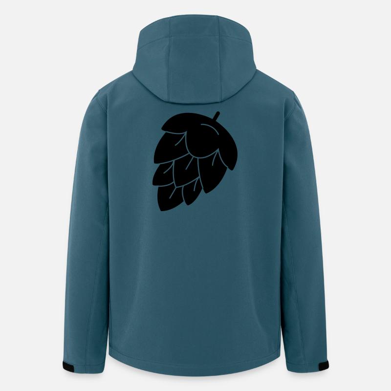 Hopfen für Bier - Recycelte Männer Softshell-Jacke von Stanley/Stella - Dunkles Petrol