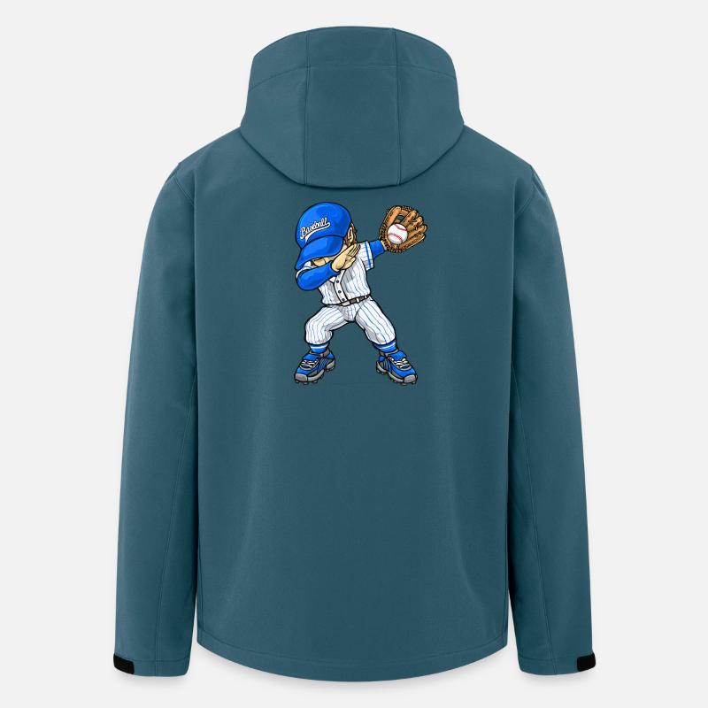 Dabbing Baseball Baseballspieler - Recycelte Männer Softshell-Jacke von Stanley/Stella - Dunkles Petrol