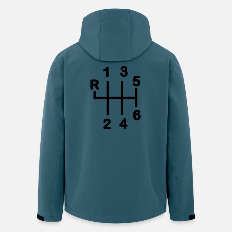 Boîte de vitesses 6 vitesses - Veste softshell homme en polyester recyclé Stanley/Stella - bleu pétrole foncé