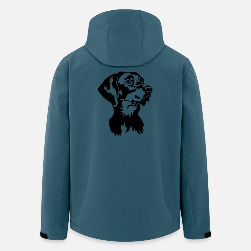 Brandlbracke Kopf - Recycelte Männer Softshell-Jacke von Stanley/Stella - Dunkles Petrol
