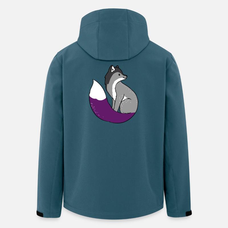 Ace Pride Fuchs Asexual - Recycelte Männer Softshell-Jacke von Stanley/Stella - Dunkles Petrol