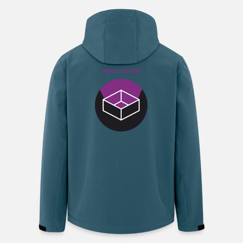 purple in the box - Recycelte Männer Softshell-Jacke von Stanley/Stella - Dunkles Petrol