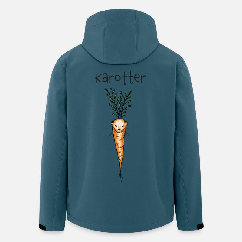Karotter - Otter, Karotte - Recycelte Männer Softshell-Jacke von Stanley/Stella - Dunkles Petrol