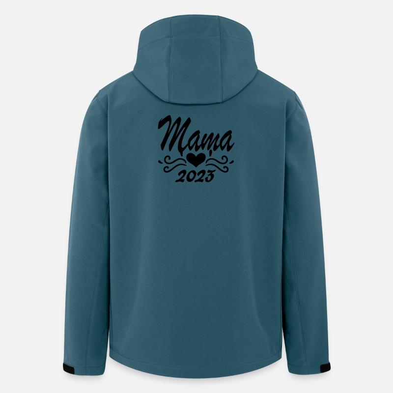 Mama 2023 Mutter - Recycelte Männer Softshell-Jacke von Stanley/Stella - Dunkles Petrol