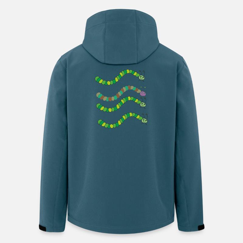raupen vielfalt - Recycelte Männer Softshell-Jacke von Stanley/Stella - Dunkles Petrol