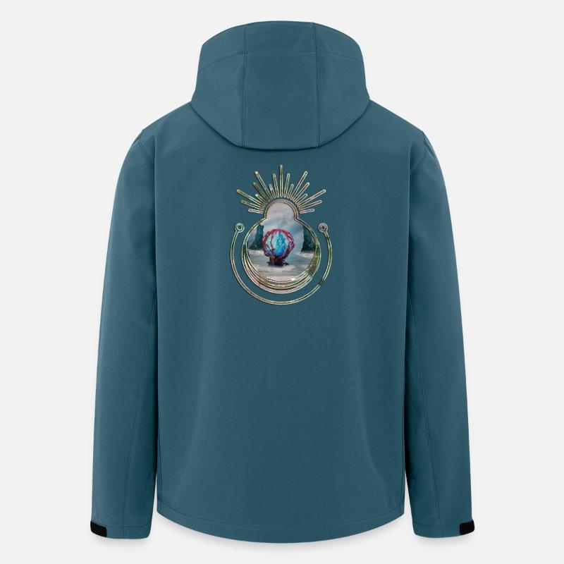 Im Kokon am Strand - Recycelte Männer Softshell-Jacke von Stanley/Stella - Dunkles Petrol