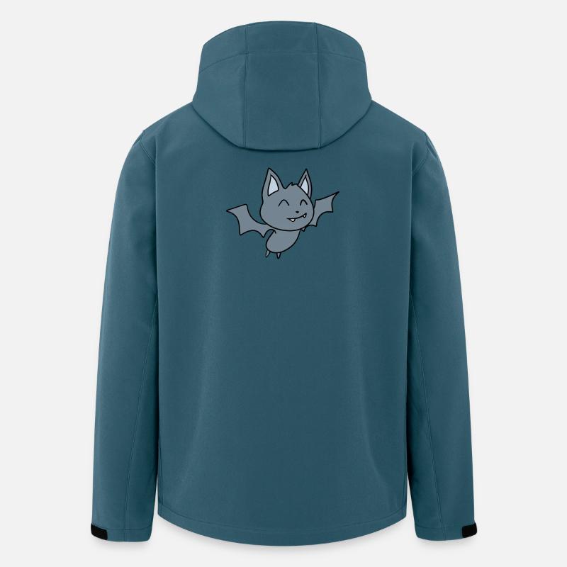 Fledermaus - Recycelte Männer Softshell-Jacke von Stanley/Stella - Dunkles Petrol
