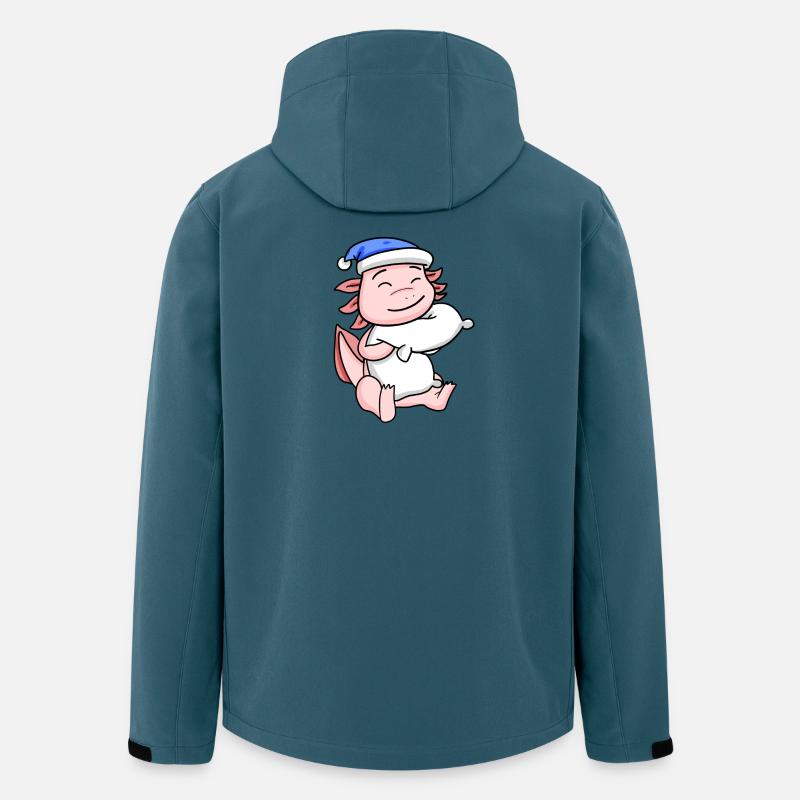 Axolotl Bébé - Veste softshell homme en polyester recyclé Stanley/Stella - bleu pétrole foncé