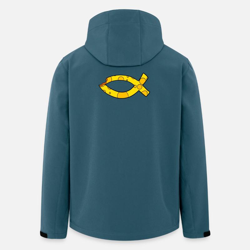 Fish Symbol Cheese - Men’s Recycled Softshell Jacket by Stanley/Stella - stargazer