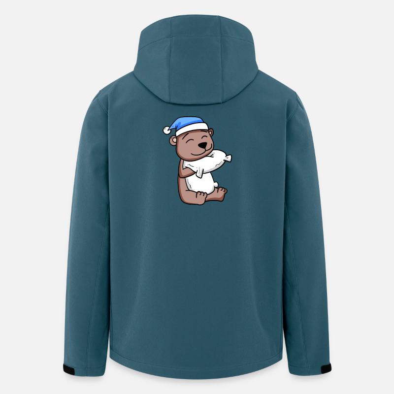 Bär Baby - Recycelte Männer Softshell-Jacke von Stanley/Stella - Dunkles Petrol