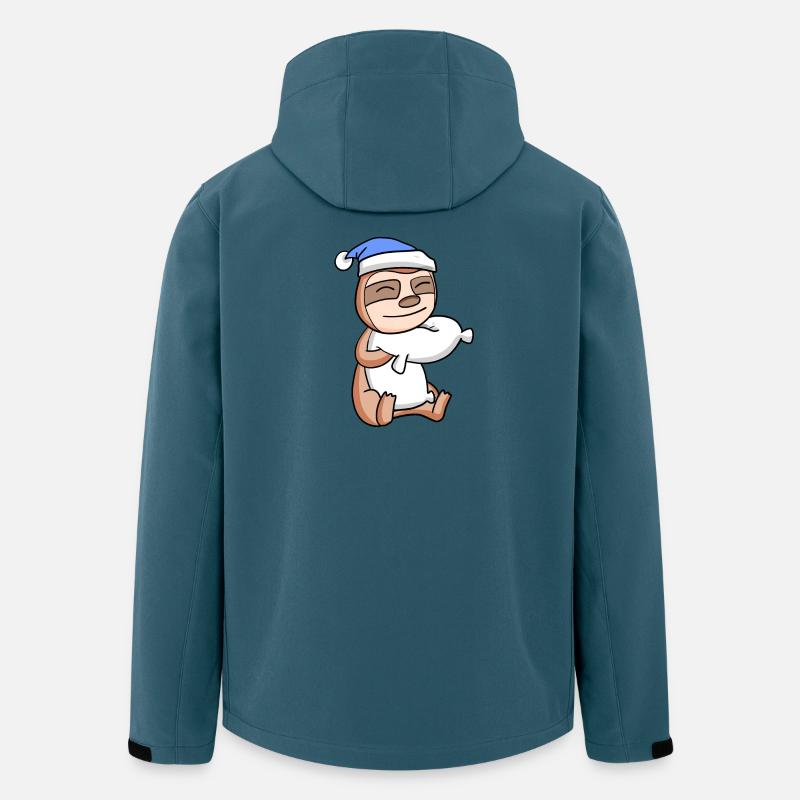 Faultier Baby - Recycelte Männer Softshell-Jacke von Stanley/Stella - Dunkles Petrol