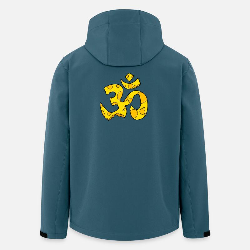 Cheese OM sign - Men’s Recycled Softshell Jacket by Stanley/Stella - stargazer