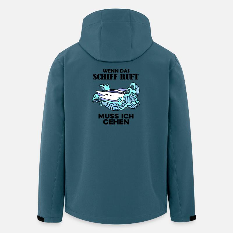 Schiff Schifffahrt - Recycelte Männer Softshell-Jacke von Stanley/Stella - Dunkles Petrol