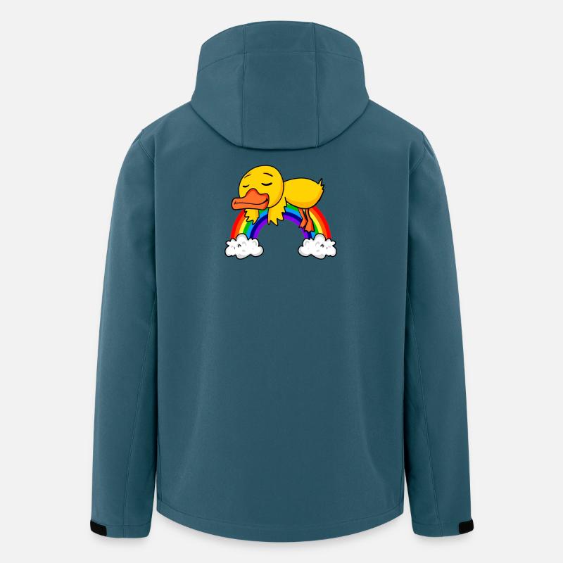 Rainbow Duck - Men’s Recycled Softshell Jacket by Stanley/Stella - stargazer