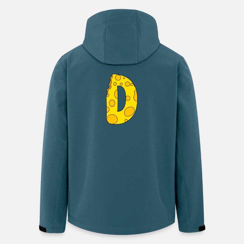 Buchstabe D - Recycelte Männer Softshell-Jacke von Stanley/Stella - Dunkles Petrol