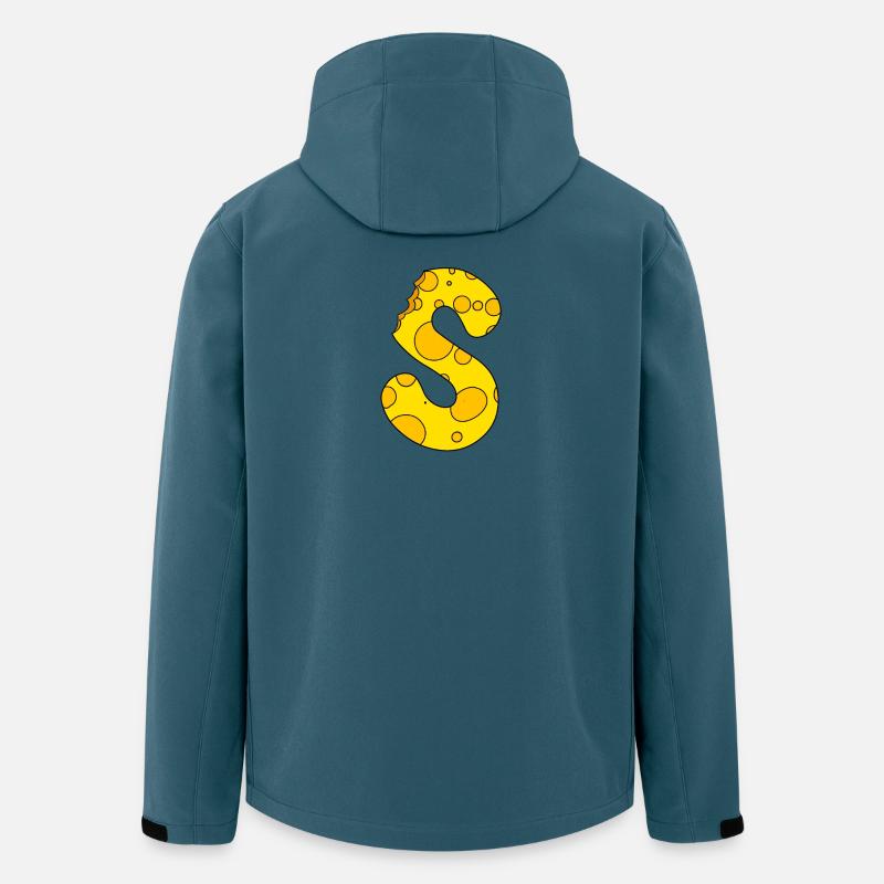 Lettre S - Veste softshell homme en polyester recyclé Stanley/Stella - bleu pétrole foncé